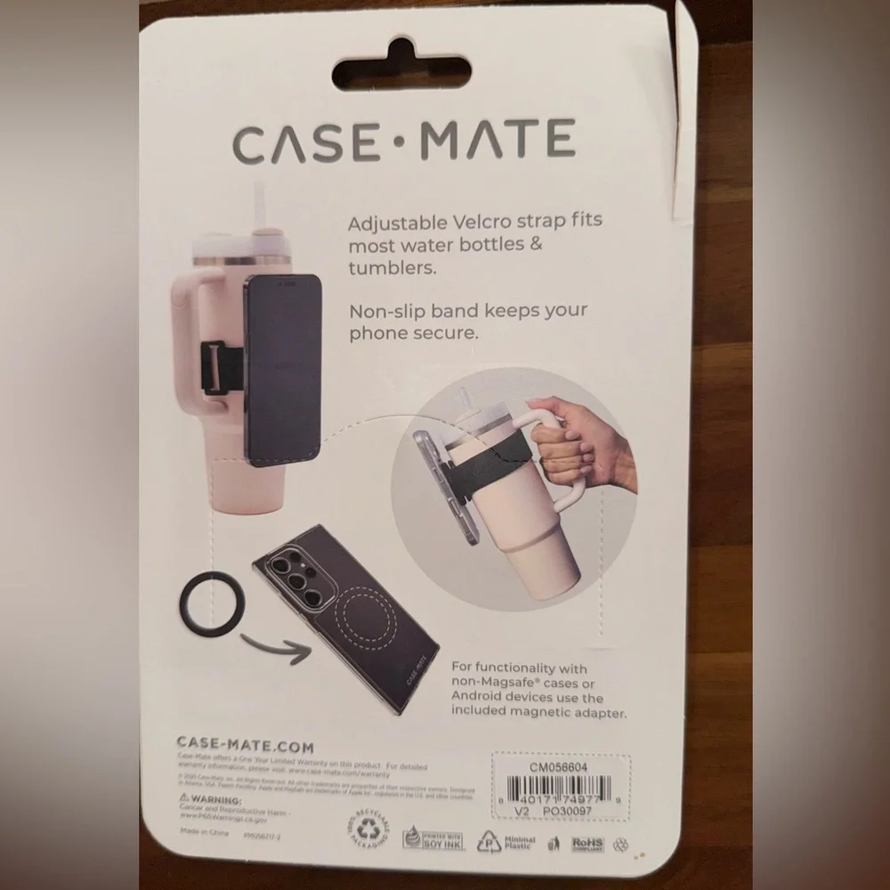 Case-Mate Magnetic Phone Holder for Water Bottles and Tumblers